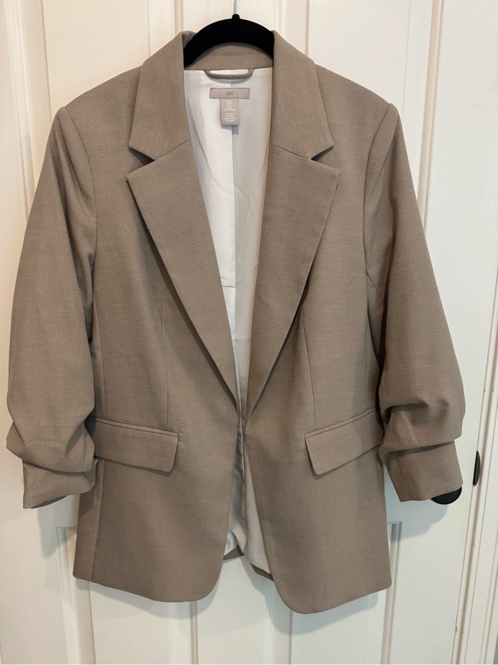 H&M Women's Beige Taupe Blazer Jacket